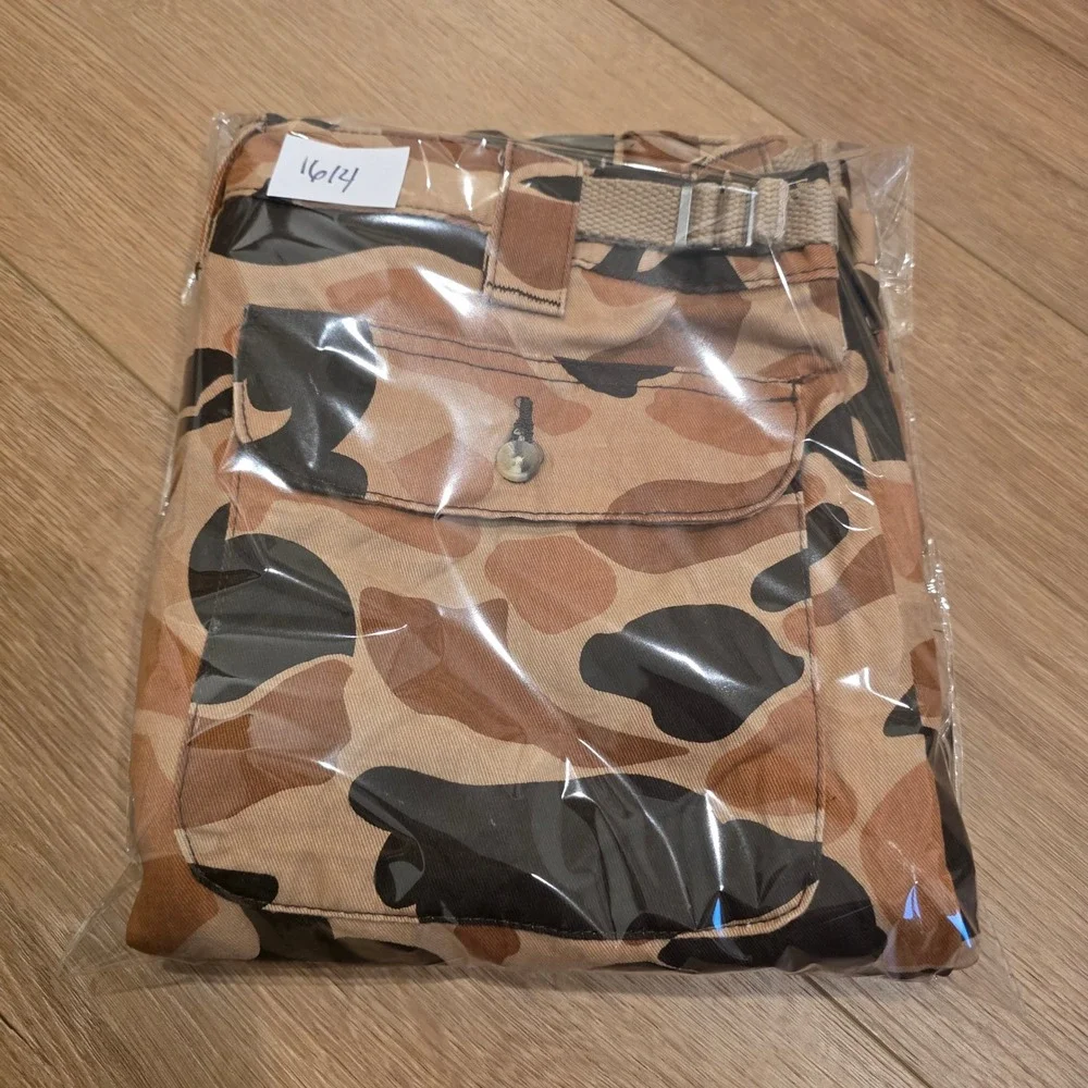 Browning Wasatch Camo Cargo Pants Mens S 30x31 Duck Brown Tan Cotton Hunting